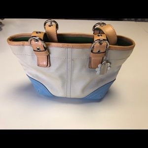 Coach canvas top handle satchel